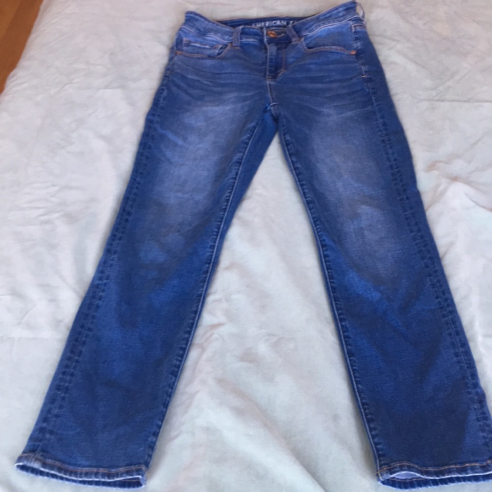 AE high rise skinny size 2 extra short.